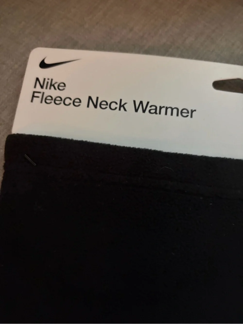 NWT Nike Black Fleece Neck Warmer with White Swoosh